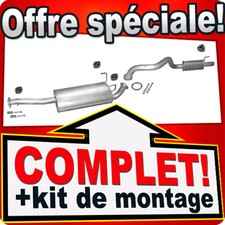 Ligne pot d'échappement pour TOYOTA LAND CRUISER (J9) 3.0 TD 3-portes Silencieux