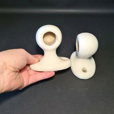 ? support de barre, tringle salle de bain Art Déco en porcelaine Porcher (1)