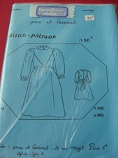 PATRON COUTURE VINTAGE PUCE ET