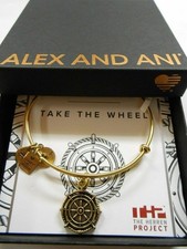ALEX AND ANI Take The Roue Extensible Câble Bracelet Rafaelian Or Nwtbc