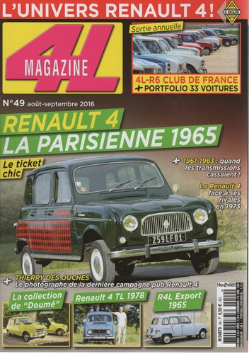 Magazine renault 4 - 4l,