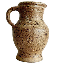 Pichet en grès signé Gustave