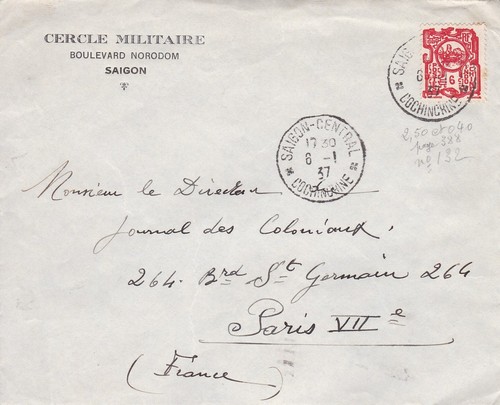 Indochine vietnam lettre 1937 - indochine,