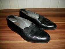 Chaussures mocassins STEPHAN KELIAN 6.5 39 cuir noir logo en grand