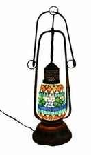 Night Lamp De Verre Avec Indien Beau Mosaïque Travail Créateur Table Lampe