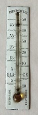 Thermomètre émaillé ancien 15,5 cm / Enamel Thermometer  6 in