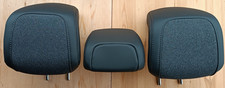 lot de 3 appuie-tête tissu et