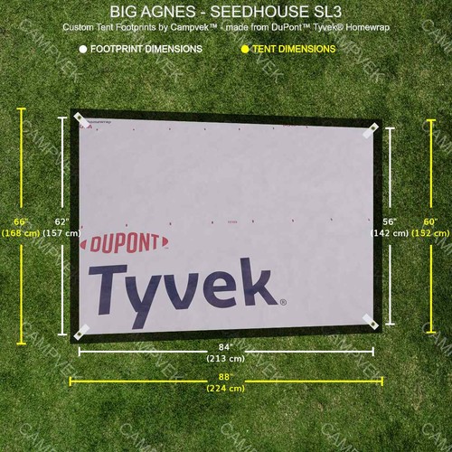 Tyvek footprint for the - tyvek,