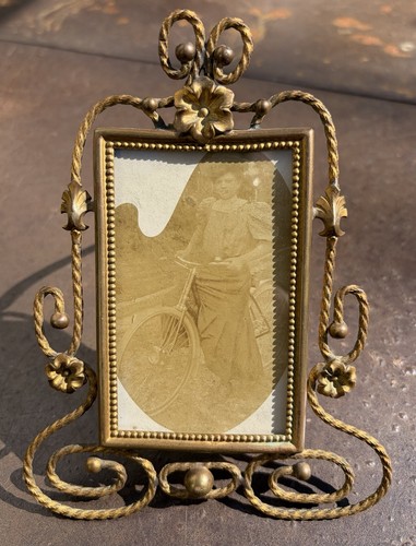 Cadre photo ancien laiton - photo,