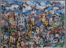 La ville sur la colline Huile