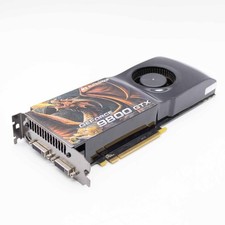 ECS Nvidia Geforce 9800 GTX 512mb Carte Vidéo Gaming Sli 2 X DVI Remis à Neuf