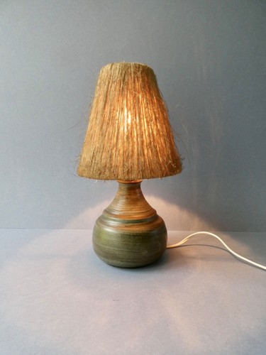 Lampe céramique signée - céramique,