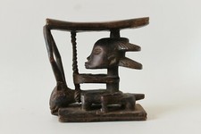 African Luba Tribe Headrest Congo