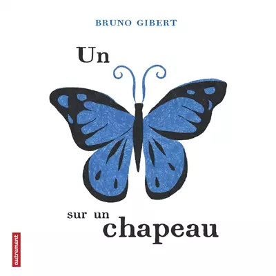 Papillon sur chapeau - papillon, un