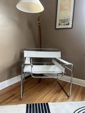 Vintage 1970s White Leather