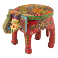 Tabouret Éléphant en Bois