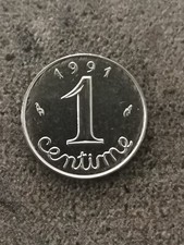 1 CENTIME EPI 1991 FRAPPE