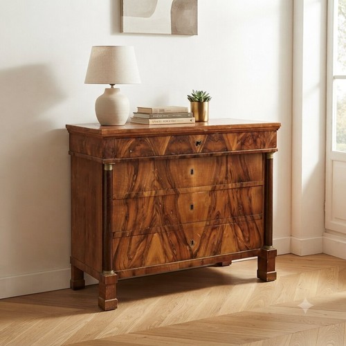 Commode empire ancienne noyer - commode,