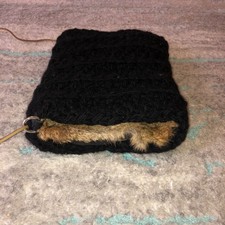 manchon de main vrai poils de