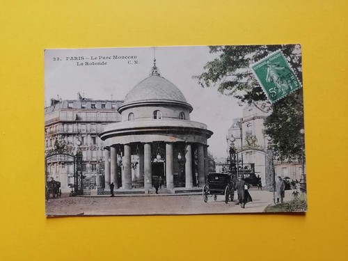 Cpa paris parc monceau rotonde - cpa,