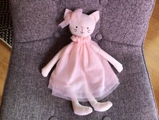 Doudou Poupée Chat robe VERTBAUDET 