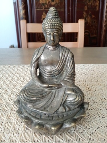 Ancien bouddha bronze - ancien,