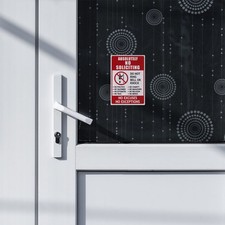  2 Pcs Ne Pas Déranger Plaque Démarchage Interdit Panneau De Porte D'entrée