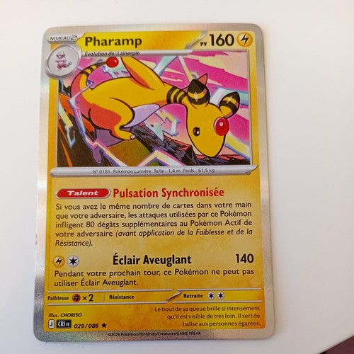 Carte pokémon pharamp 029 086 - pharamp, 029/086
