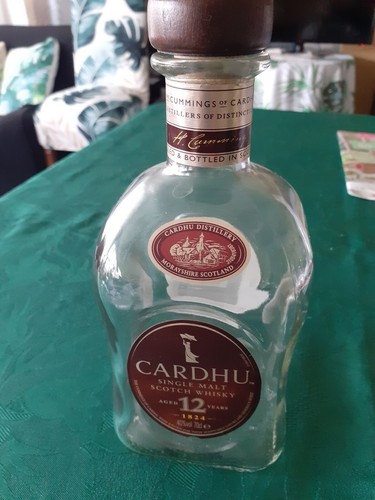 Bouteille whisky cardhu - bouteille,