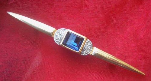 Vtg broche barrette métal - broche,