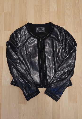 Morgan veste pailletee noire - veste,