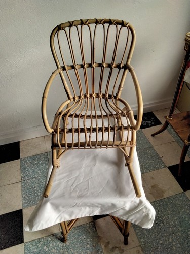 Rocking chair rotin pour - en,