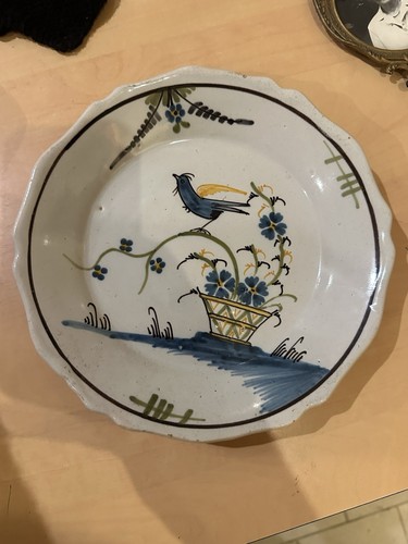 Rare ancienne assiette faience - assiette,