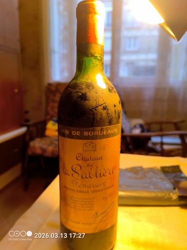 Bouteille vin ancien 1970