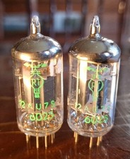 A pair of 12AU7S  tubes, date