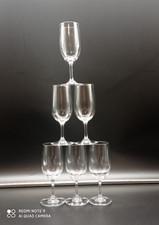6 Verres à vin,flutes à