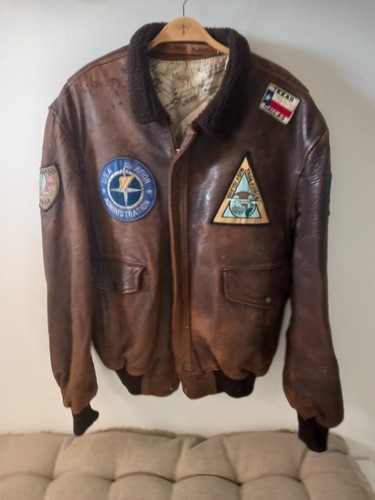 Blouson cuir aviateur homme - blouson,