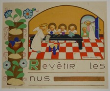 Illustration pieuse de Jeanne