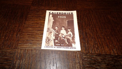 Calendrier 1936 œuvre de - -,