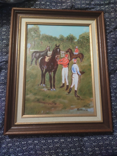 Ancien tableau huile - tableau, toile