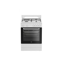 beko cuisinière mixte 73l 4 feux blanc FBS63121WD 