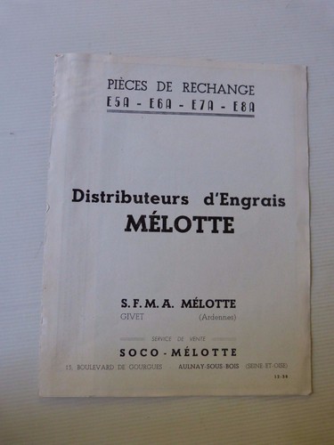 Catalogue pieces detachées - pieces,