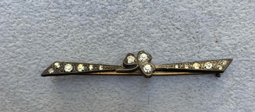 Broche barrette argenté