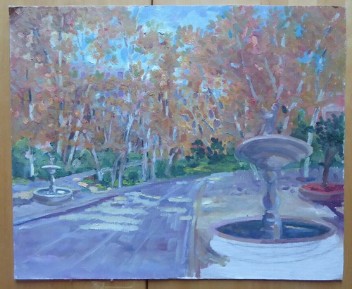 Vieux tableau non fini vue - non,