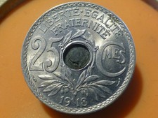 25 CENTIMES - LINDAUER - 1918 - RARE QUALITE SPL !