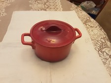 FAITOUT  SOUPIERE FONTE EMAILLEE  ROUGE  MARQUE STAUB