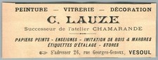 1907 Lauze à Vesoul Papiers