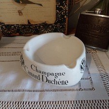Cendrier En Céramique Vintage Publicitaire Champagne Canard-Duchêne