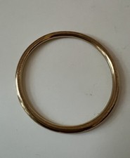 Jonc bracelet plein en Plaqué