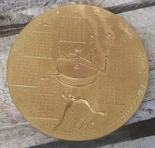 MÉDAILLE  BRONZE  CALENDRIER   1975  MONNAIE DE PARIS SIGNÉE JP. RÉTHORÉ 